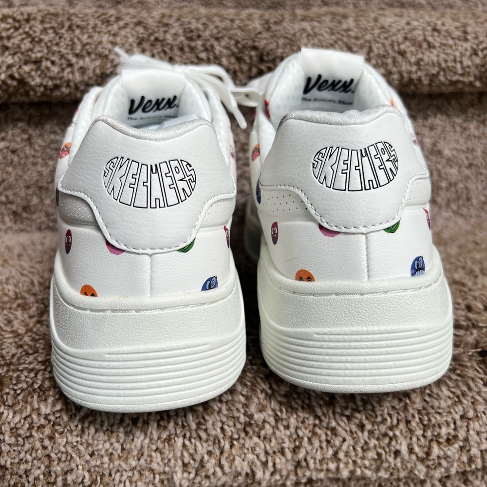 Skechers. X Vexx Multi-Moji White Sneakers - Picture 5 of 14